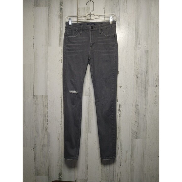 Vigoss Marley Super Skinny Gray 27 Distressed - Picture 1 of 12